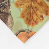 Herbstblätter, Beeren, Pilze und Früchte Fleecedecke (Ecke)