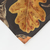 Herbstblätter, Beeren, Pilze und Früchte Fleecedecke (Ecke)