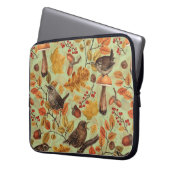 Herbstblätter, Beeren, Pilze und Früchte Laptopschutzhülle (Vorderseite Links)