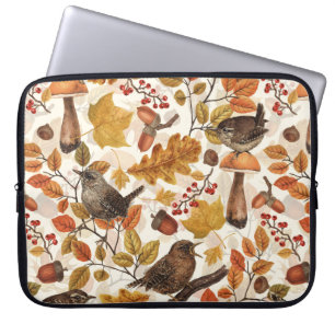 Herbstblätter, Beeren, Pilze und Früchte Laptopschutzhülle