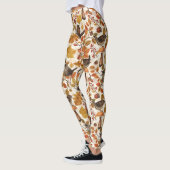 Herbstblätter, Beeren, Pilze und Früchte Leggings (Links)