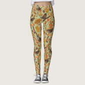 Herbstblätter, Beeren, Pilze und Früchte Leggings (Vorderseite)