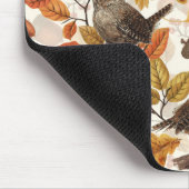 Herbstblätter, Beeren, Pilze und Früchte Mousepad (Ecke)