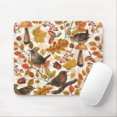Herbstblätter, Beeren, Pilze und Früchte Mousepad (Mit Mouse)