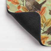 Herbstblätter, Beeren, Pilze und Früchte Mousepad (Ecke)