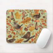 Herbstblätter, Beeren, Pilze und Früchte Mousepad (Mit Mouse)