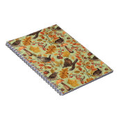 Herbstblätter, Beeren, Pilze und Früchte Notizblock (Rechte Seite)