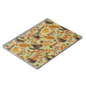 Herbstblätter, Beeren, Pilze und Früchte Notizblock (Linke Seite)