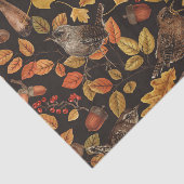 Herbstblätter, Beeren, Pilze und Früchte Seidenpapier (Ausschnitt)