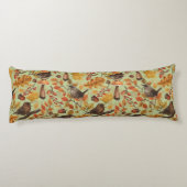 Herbstblätter, Beeren, Pilze und Früchte Seitenschläferkissen (Rückseite)