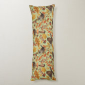 Herbstblätter, Beeren, Pilze und Früchte Seitenschläferkissen (Rückseite (Vertikal))