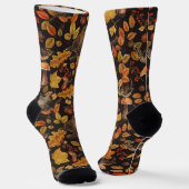 Herbstblätter, Beeren, Pilze und Früchte Socken (Gewinkelt)
