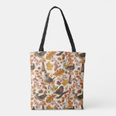 Herbstblätter, Beeren, Pilze und Früchte Tasche (Rückseite)