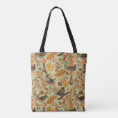Herbstblätter, Beeren, Pilze und Früchte Tasche (Rückseite)