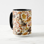 Herbstblätter, Beeren, Pilze und Früchte Tasse (Vorderseite Links)