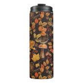 Herbstblätter, Beeren, Pilze und Früchte Thermosbecher (Vorderseite)