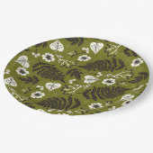 Herbstblätter, Berries & Acorns-Teller Pappteller (Schrägansicht)