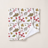 Herbstblätter, Blätter, Blätter, Blätter Badhandtuch Set (Waschlappen)