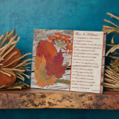 Herbstblätter, Blume biblische Verse auf Jahreszei Fotoplatte (Seite)