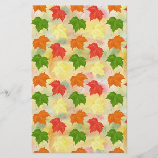 Herbstblätter Briefpapier (Vorderseite)
