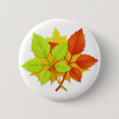 Herbstblätter Button (Vorderseite)