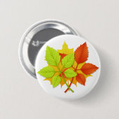 Herbstblätter Button (Vorne & Hinten)