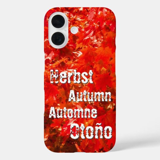 Herbstblätter Case-Mate iPhone Hülle (Rückseite)