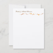 Herbstblätter Danke Karte (Vorderseite)