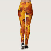 Herbstblätter, die Farbe des Herbstes Leggings (Rückseite)