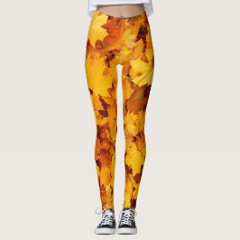 Herbstblätter, die Farbe des Herbstes Leggings