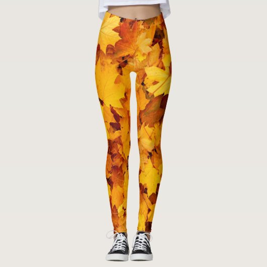 Herbstblätter, die Farbe des Herbstes Leggings (Vorderseite)
