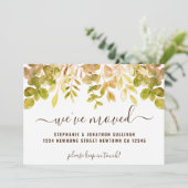 Herbstblätter, die wir angekündigt haben ankündigung (Stehend Vorderseite)