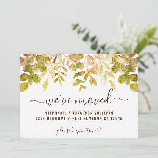 Herbstblätter, die wir angekündigt haben ankündigung (Stehend Vorderseite)