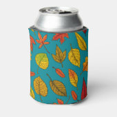 Herbstblätter Dosenkühler (Kanne Rückseite)