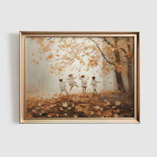 Herbstblätter Druck, Herbst DRUCKBARE Kunst, Vinta Poster