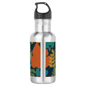 Herbstblätter Edelstahlflasche (Rückseite)