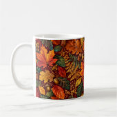 Herbstblätter Eichenblatt Botanisches Muster Tasse (Links)