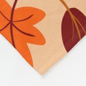 Herbstblätter, einfache kindliche nahtlose Muster. Fleecedecke (Ecke)