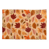 Herbstblätter, einfache kindliche nahtlose Muster. Kissenbezug (Rückseite)