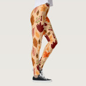 Herbstblätter, einfache kindliche nahtlose Muster. Leggings (Rechts)