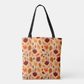 Herbstblätter, einfache kindliche nahtlose Muster. Tasche (Rückseite)