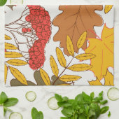 Herbstblätter, einfache, nahtlose Muster Geschirrtuch (Gefaltet)