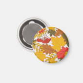 Herbstblätter, einfache, nahtlose Muster Magnet (Vorderseite/Rückseite)