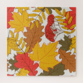 Herbstblätter, einfache, nahtlose Muster Puzzle (Horizontal)