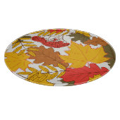 Herbstblätter, einfache, nahtlose Muster Schneidebrett (Ecke)
