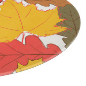 Herbstblätter, einfache, nahtlose Muster Schneidebrett (Ecke)