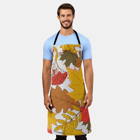 Herbstblätter, einfache, nahtlose Muster Schürze (Getragen)