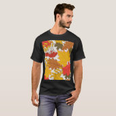 Herbstblätter, einfache, nahtlose Muster T-Shirt (Vorne ganz)