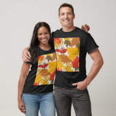Herbstblätter, einfache, nahtlose Muster T-Shirt (Unisex)