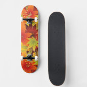 Herbstblätter-Erntedank-Bandana Skateboard (Vorne)